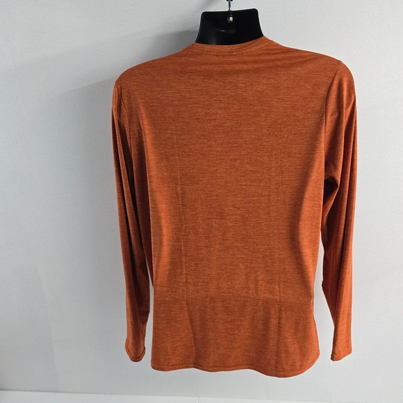 Patagonia Men's Orange Stripe Long Sleeve Crew Neck T-Shirt Size M‎ - Picture 3 of 10